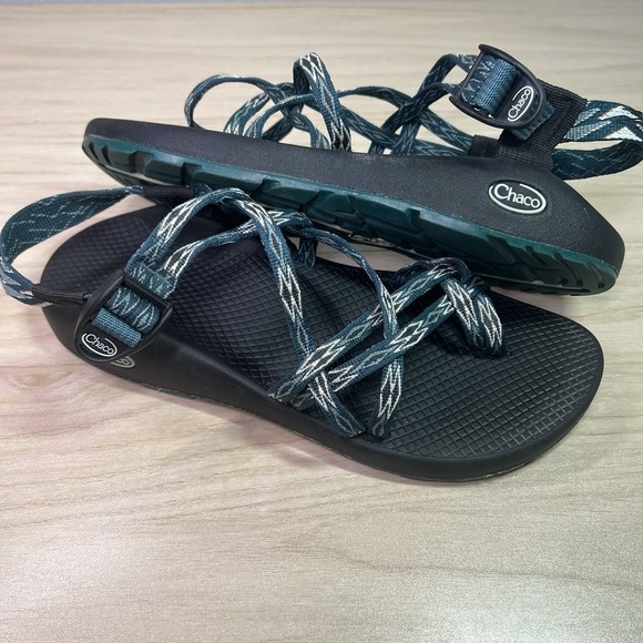 Chaco Shoes - Chaco ZX/2 Classic Sports Hiking Sandal Aqua Green Toe-Loop Strappy Sz 11 Women